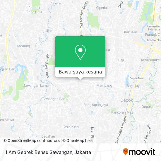 Peta I Am Geprek Bensu Sawangan