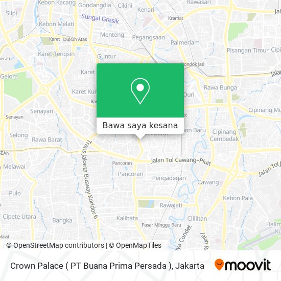 Peta Crown Palace ( PT Buana Prima Persada )