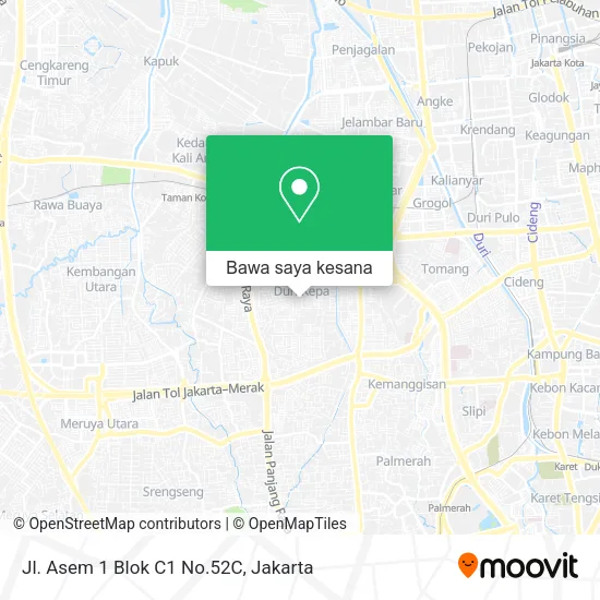 Peta Jl. Asem 1 Blok C1 No.52C