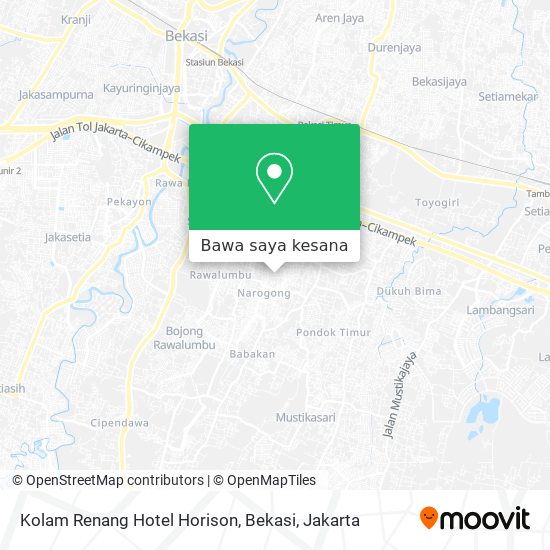 Peta Kolam Renang Hotel Horison, Bekasi