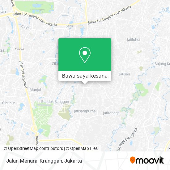 Peta Jalan Menara, Kranggan