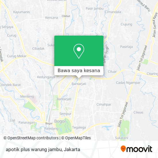Peta apotik plus warung jambu