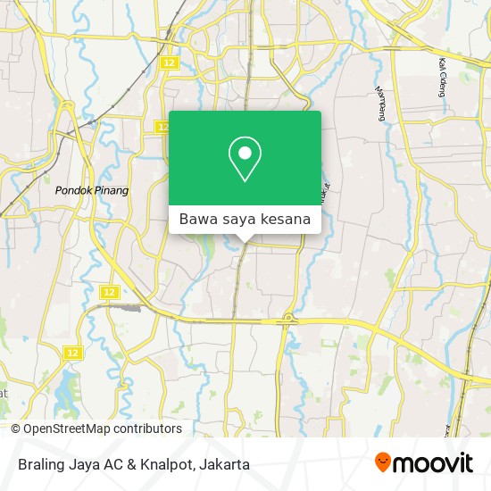 Peta Braling Jaya AC & Knalpot