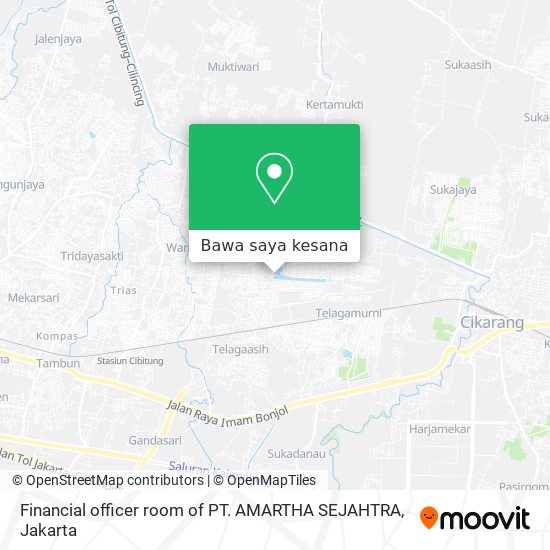 Peta Financial officer room of PT. AMARTHA SEJAHTRA