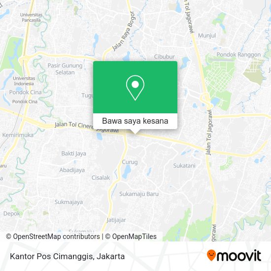 Peta Kantor Pos Cimanggis
