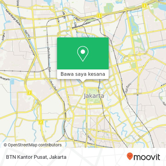 Peta BTN Kantor Pusat