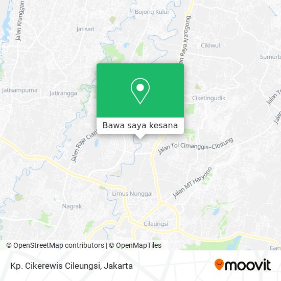 Peta Kp. Cikerewis Cileungsi