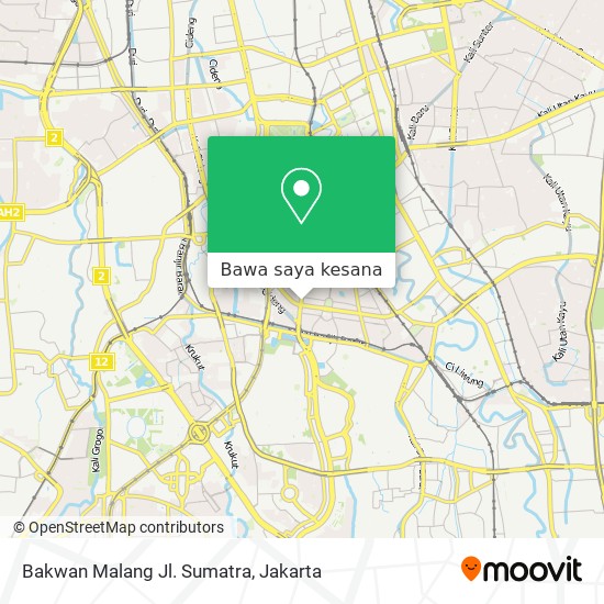 Peta Bakwan Malang Jl. Sumatra