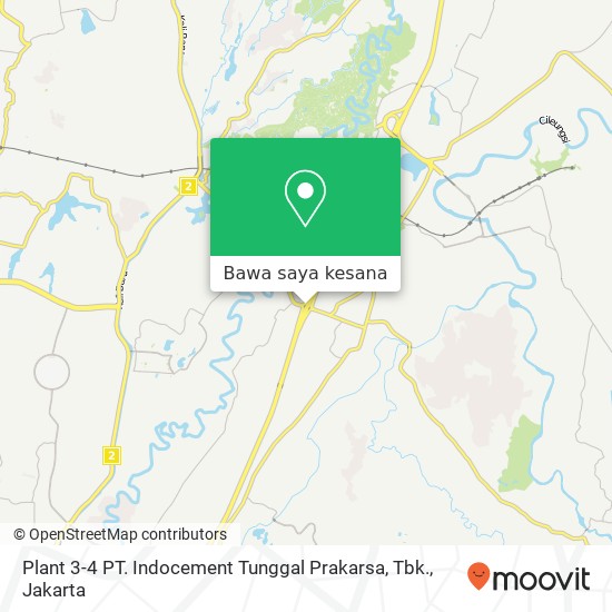 Peta Plant 3-4 PT. Indocement Tunggal Prakarsa, Tbk.