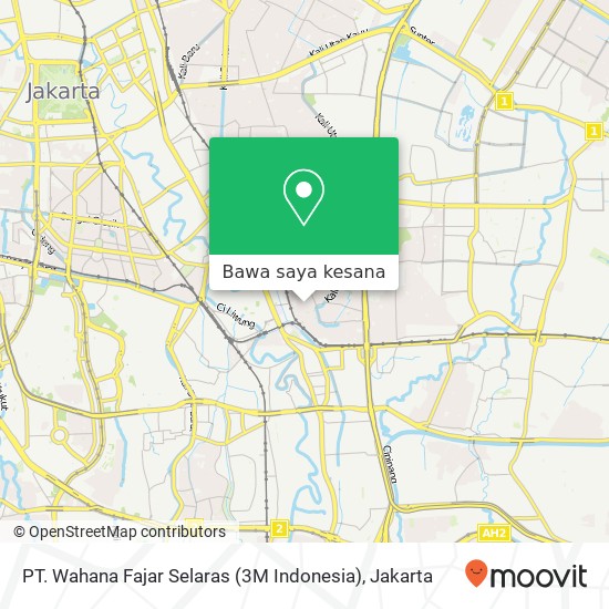 Peta PT. Wahana Fajar Selaras (3M Indonesia)