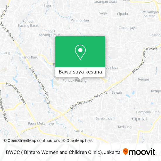 Peta BWCC ( Bintaro Women and Children Clinic)