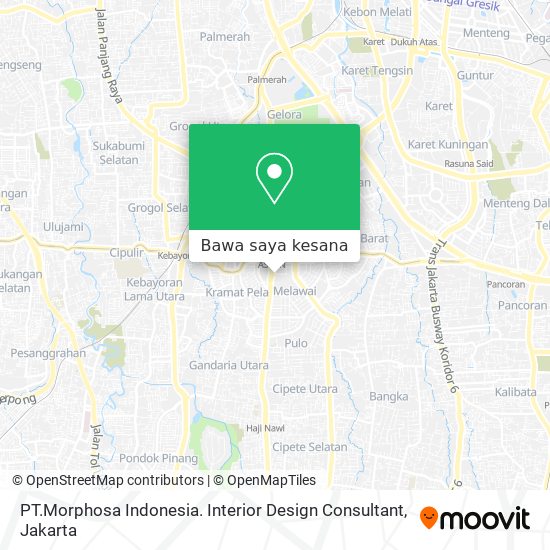 Peta PT.Morphosa Indonesia.                                   Interior Design Consultant