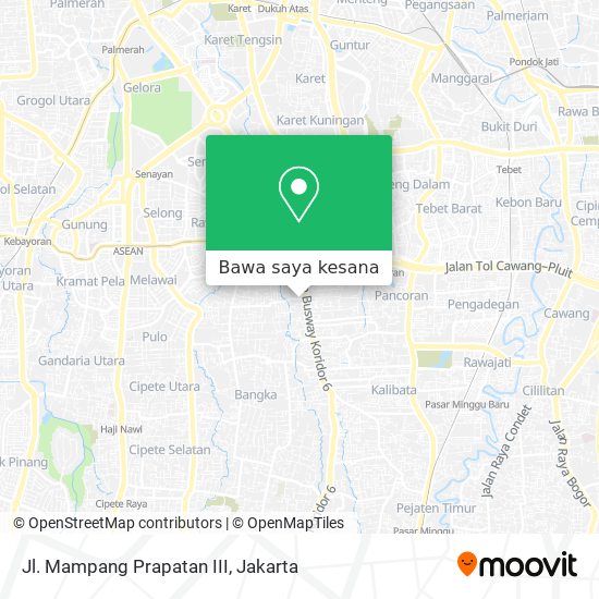 Peta Jl. Mampang Prapatan III