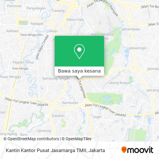 Peta Kantin Kantor Pusat Jasamarga TMII