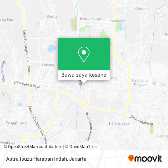 Peta Astra Isuzu Harapan Indah