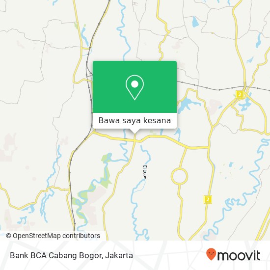 Peta Bank BCA Cabang Bogor