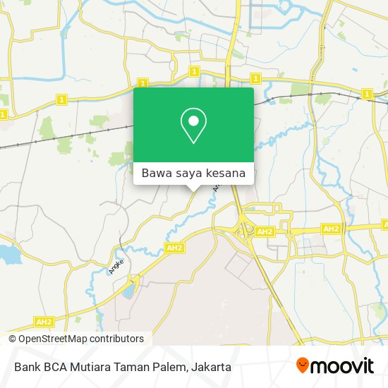 Peta Bank BCA Mutiara Taman Palem