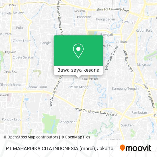 Peta PT MAHARDIKA CITA INDONESIA (marci)