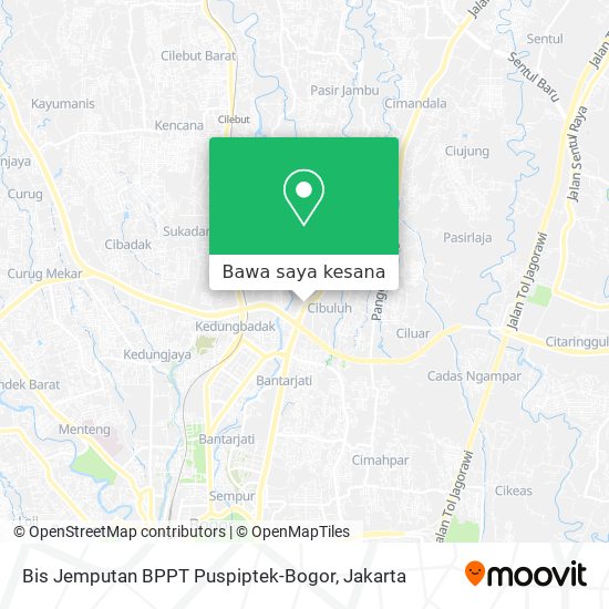 Peta Bis Jemputan BPPT Puspiptek-Bogor