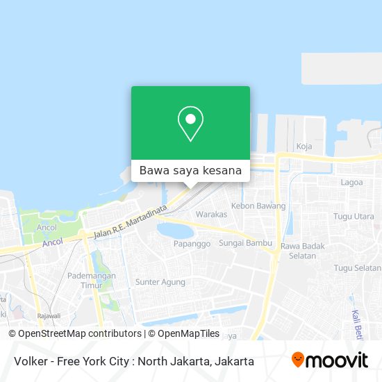 Peta Volker - Free York City : North Jakarta