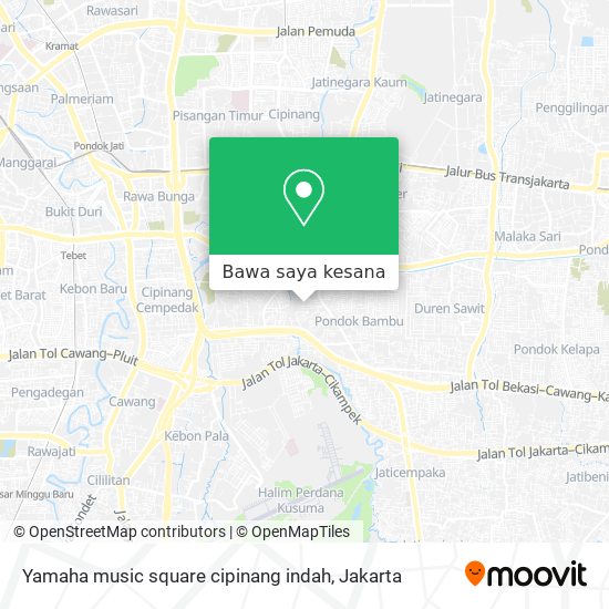 Peta Yamaha music square cipinang indah