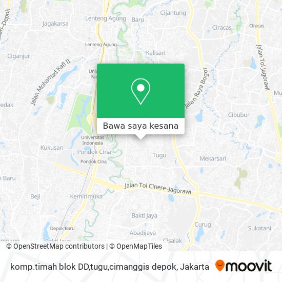 Peta komp.timah blok DD,tugu,cimanggis depok