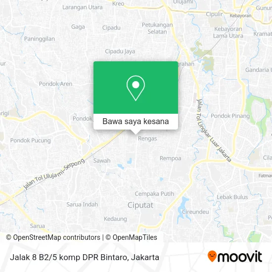 Peta Jalak 8 B2/5 komp DPR Bintaro