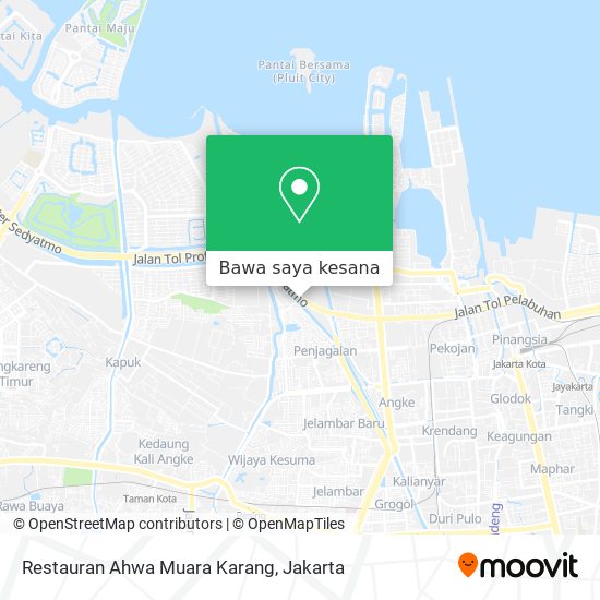 Peta Restauran Ahwa Muara Karang