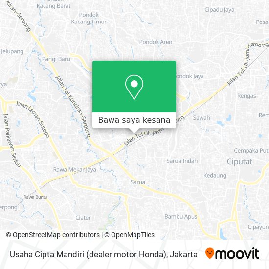 Peta Usaha Cipta Mandiri (dealer motor Honda)