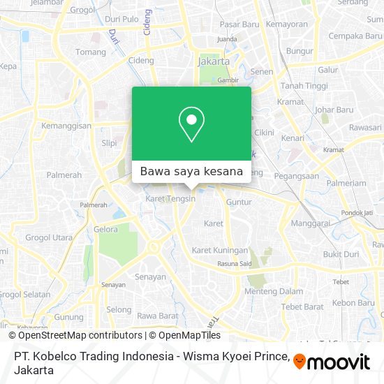 Peta PT. Kobelco Trading Indonesia - Wisma Kyoei Prince