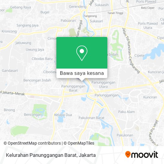 Peta Kelurahan Panunggangan Barat