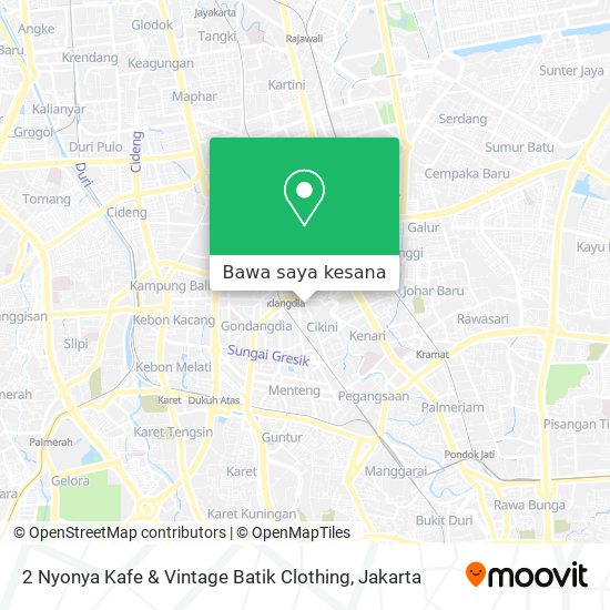 Peta 2 Nyonya Kafe & Vintage Batik Clothing