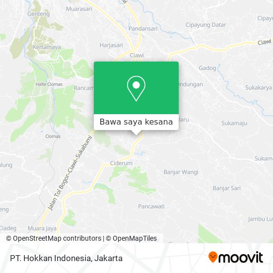 Peta PT. Hokkan Indonesia
