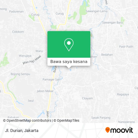 Peta Jl. Durian
