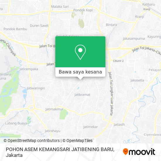 Peta POHON ASEM KEMANGSARI JATIBENING BARU