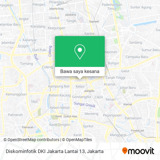 Peta Diskominfotik DKI Jakarta Lantai 13