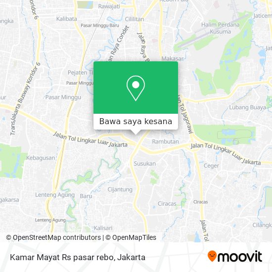 Peta Kamar Mayat Rs pasar rebo