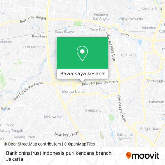 Peta Bank chinatrust indonesia puri kencana branch