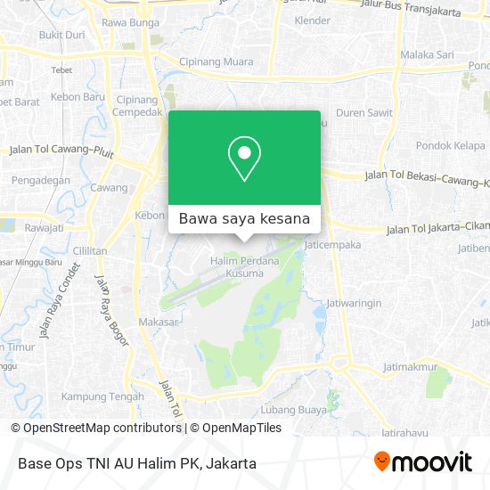 Peta Base Ops TNI AU Halim PK