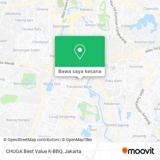 Peta CHUGA Best Value K-BBQ