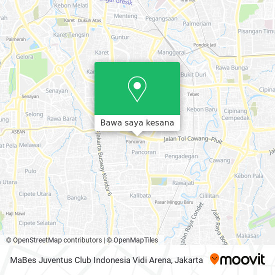 Peta MaBes Juventus Club Indonesia Vidi Arena