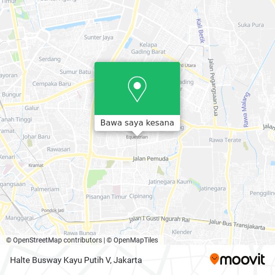 Peta Halte Busway Kayu Putih V