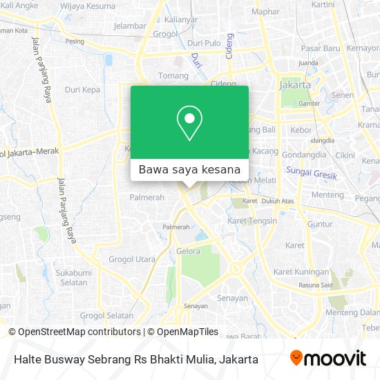 Peta Halte Busway Sebrang Rs Bhakti Mulia