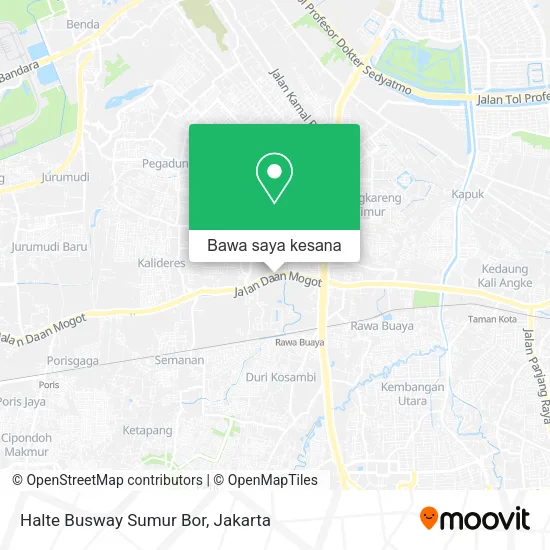 Peta Halte Busway Sumur Bor