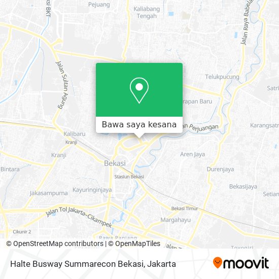 Peta Halte Busway Summarecon Bekasi