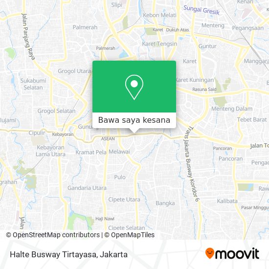 Peta Halte Busway Tirtayasa