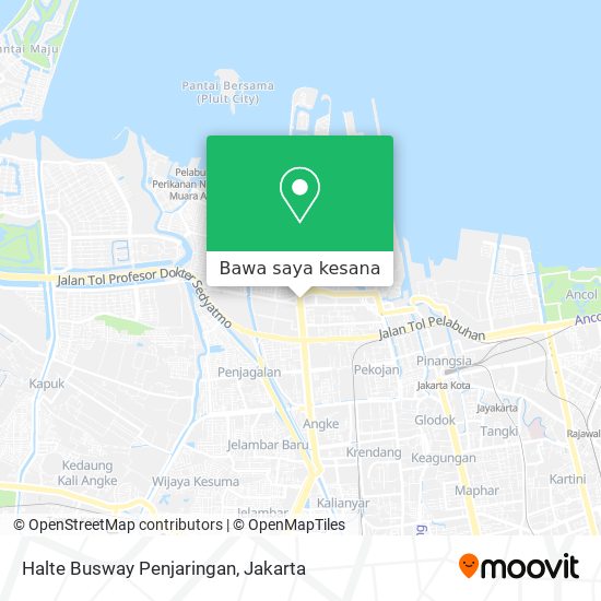 Peta Halte Busway Penjaringan