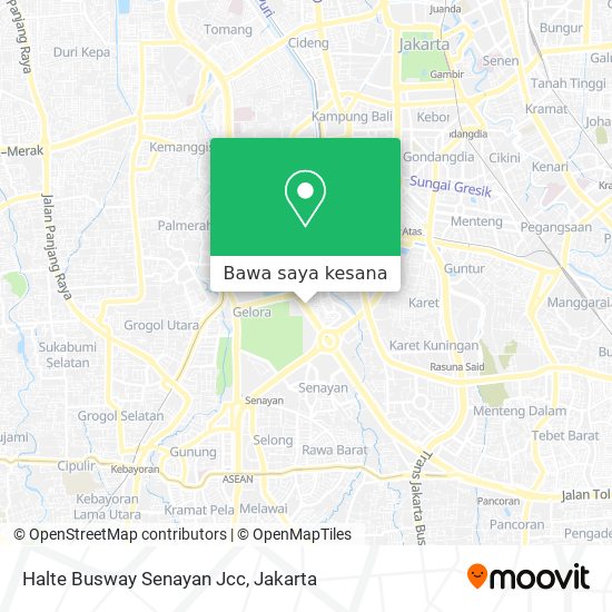 Peta Halte Busway Senayan Jcc