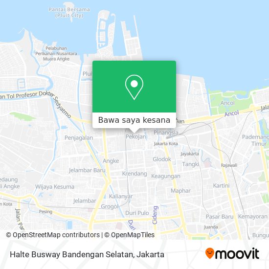Peta Halte Busway Bandengan Selatan