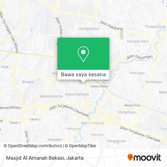 Peta Masjid Al Amanah Bekasi